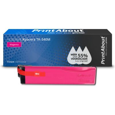PrintAbout Huismerk Kyocera TK-540M Toner Magenta - Compatibel