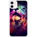 Apple Bedrukt siliconen hoesje compatibel met iPhone 12 Lion swag