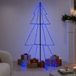 vidaXL Kegelkerstboom 200 LED's Blauw Licht Binnen en Buiten 98x150 cm