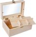 Rayher hobby materialen Rayher Hobby opberg kistje - vakjes/spiegel - sluiting/deksel - 20 x 13 x 9 cm - Sieraden/make up