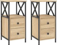 vidaXL Nachtkastjes - Sonoma Eiken - Set van 2