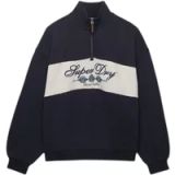 Superdry Damessweatshirt met halve rits