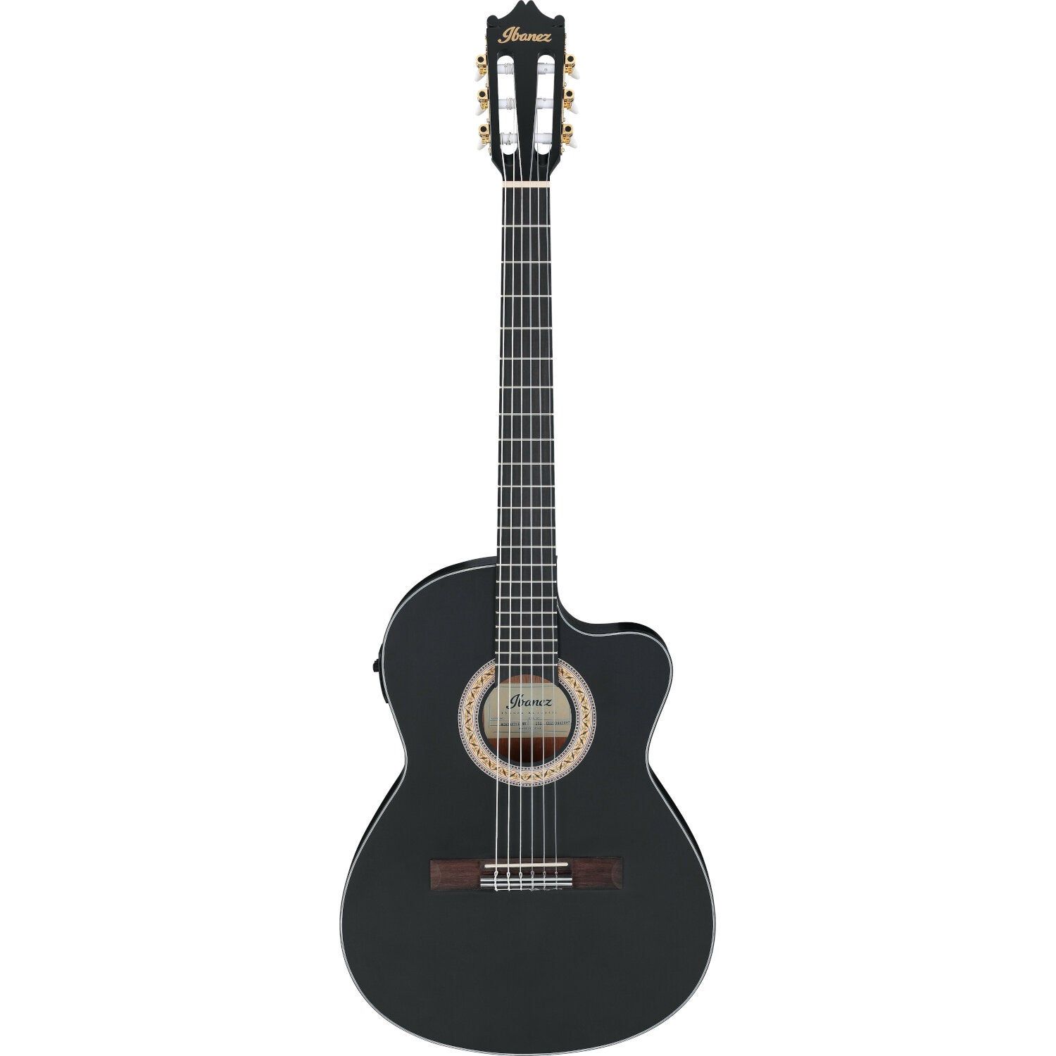 Ibanez GA5MHTCE Weathered Black Open Pore Elektrisch-Akoestische Klassieke Gitaar