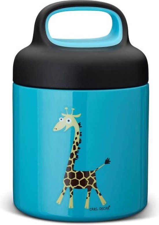 Carl Oscar TEMP LunchJar Thermosbeker Turqouise - Giraf 0,3L