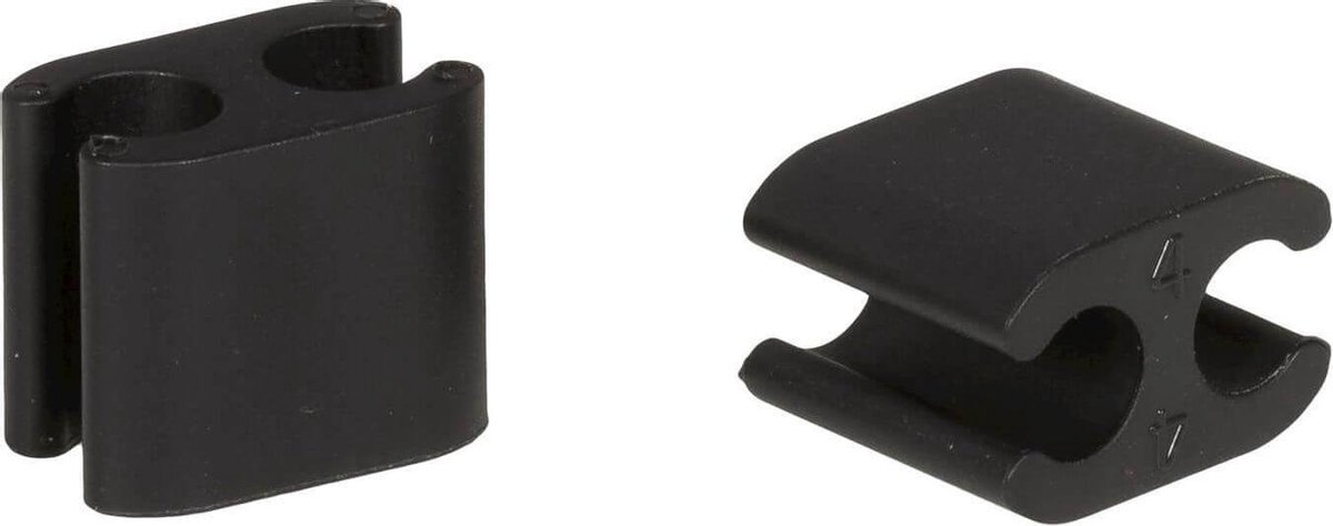 Elvedes kabelclips voor remkabels 4,1 / 5,0 mm zwart 50 stuks