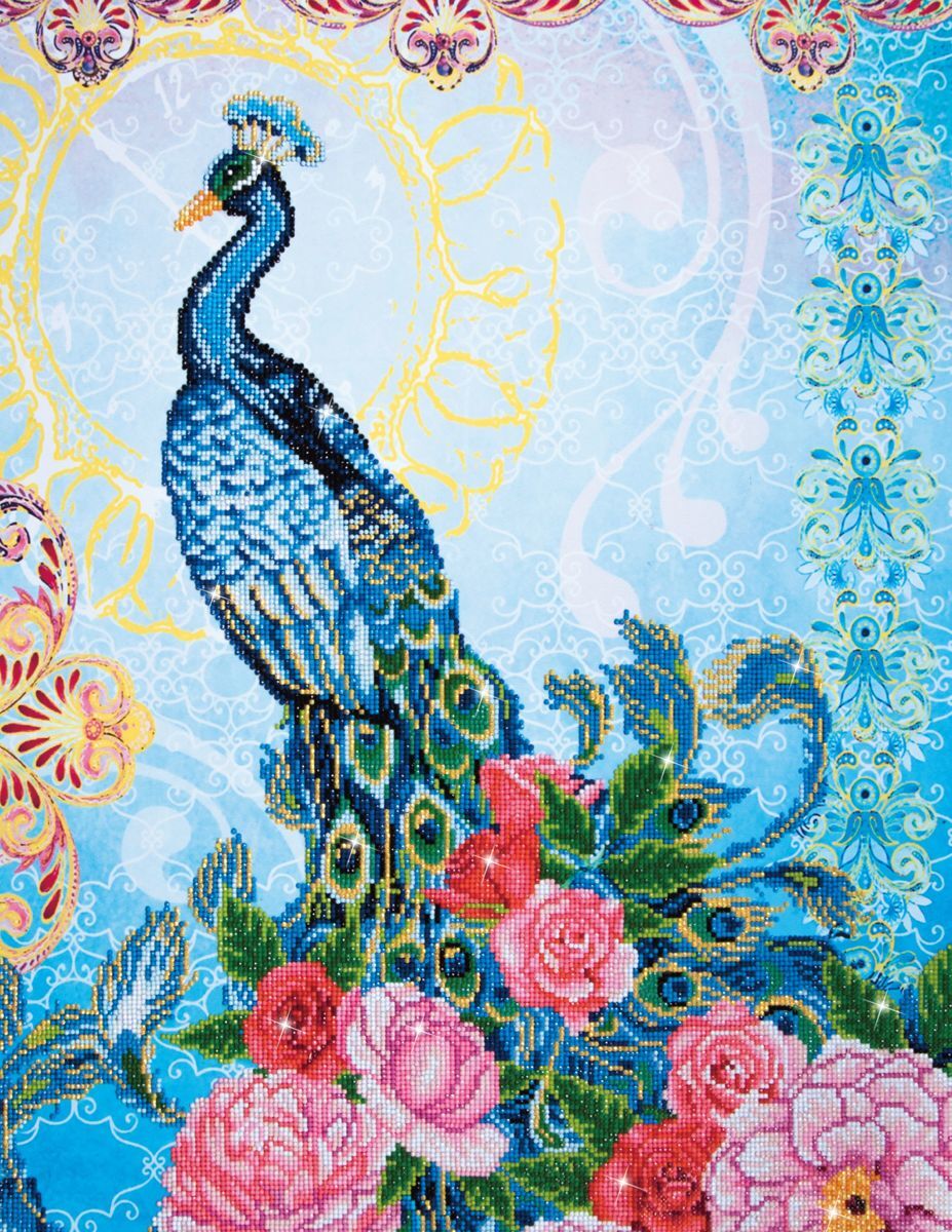 Diamond Dotz Â painting Exotic Peacock 62 x 82 cm