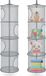 Sans marque Organisateur suspendu - Gris - 4 compartiments - 30x30x110 cm