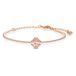 Swarovski Una armband, Klavertje, Roze, Roségoudkleurige toplaag