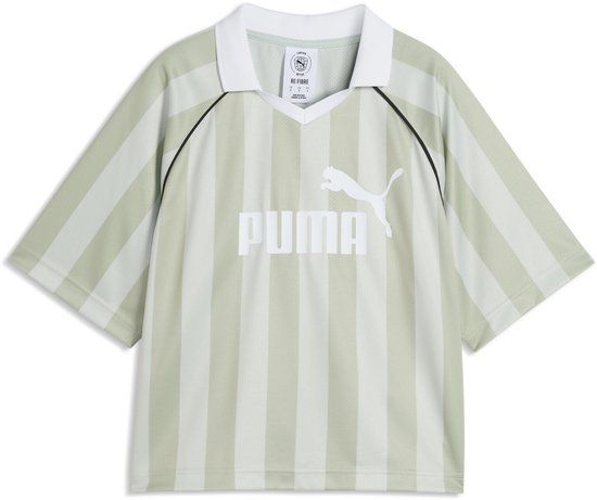 PUMA ESS Jersey Dames L Crme De Mint Polyester Korte mouw Extra kort