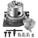 VEVOR Freesmachine-Draaitafel 4''/100 mm Horizontaal Verticaal Model Precisiefrees-Draaitafel met 3,1''/80 mm 3-Klauwplaat M10 T-Boutmoeren voor Freestechnologie Indexeringsgereedschappen