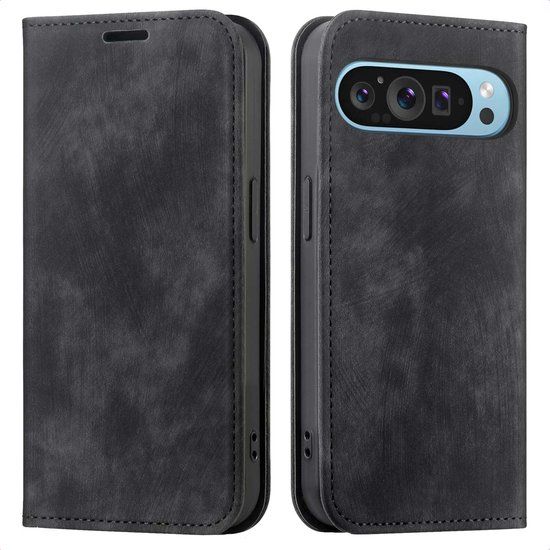 imoshion Slim Bookcase - Geschikt voor Google Pixel 9 / Google Pixel 9 Pro - Zwart