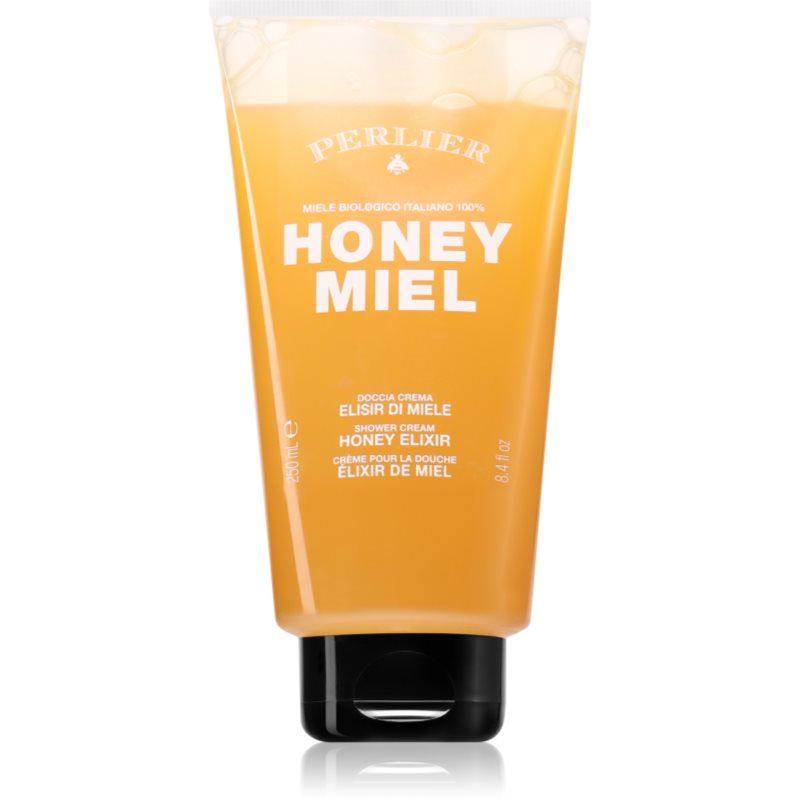 Perlier Honey Miel Douchecrème, geel, 250 milliliter