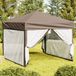 Maison Exclusive - Tente de réception pliable avec parois latérales, couleur taupe, 3x3 mètres