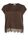 Viellette S/S Full Satin Lace Top - Noos