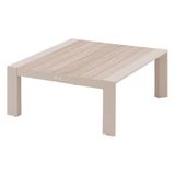 Hespéride - Salontafel voor de tuin, vierkant, ontsnapping, klei, 87 x 87 x 38 cm, aluminium, epoxybehandeld, roestbestendig