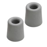 Benson Deurbuffers / deurstoppers rubbers - 2x - grijs - 33 x 30 mm - met schroefbevestiging