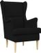 vidaXL Fauteuil Zwart Stof