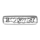Staedter I Love Sylt Shape Cookie Cutter, Zilver