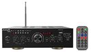 Audibax Miami HiFi-audio-versterker, bluetooth-verbinding, 100 W + 100 W, ingangen voor microfoons, SD en USB, stereo-hifi-versterker met MP3-speler en FM-radio