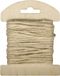 Merkloos / Sans marque Rayher Hobby Gmbh Decoratie/hobby touw jute op kaart - 10 meter x 8 mm - Creatief hobbytouw - Cadeautjes inpakken - Verpakkingsmateriaal naturel