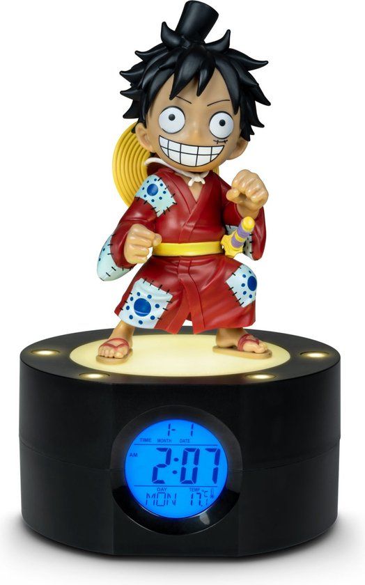 Teknofun One Piece - Luffy Wekker - Digitaal - Kunststof - Modern