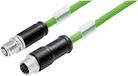 Binder 79 9724 050 08 Sensor/actuator aansluitkabel M12 Stekker, recht, Koppeling, recht 5.00 m 1 stuk(s)