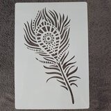 Stencil Veer 1 - A5 - Scrapbooking - Kaarten Maken - Herbruikbaar - Merkloos