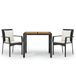 VidaXL 3157963 Ensemble de jardin noir