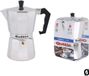 Quttin Italiaanse Koffiepot Aluminium Zilver