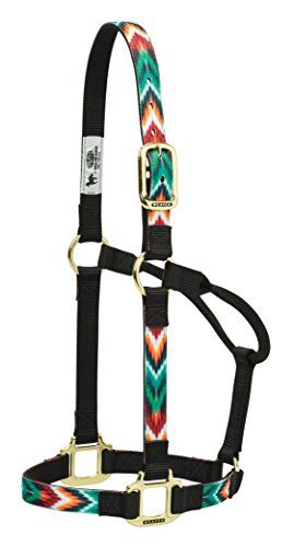 Weaver Leather Chevron Nylon Horse Halter - Large - Black/Multi