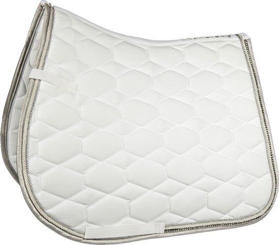 HKM Crystal Fashion Zadeldekje - Wit - Dressuur - Full