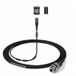 Sennheiser MKE 1 Microphone-condensateur omnidirectionnel à clip noir avec connecteur à 3 broches