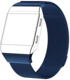By Qubix Qubix - Milanese bandje voor Fitbit Ionic - Maat Large - Blauw