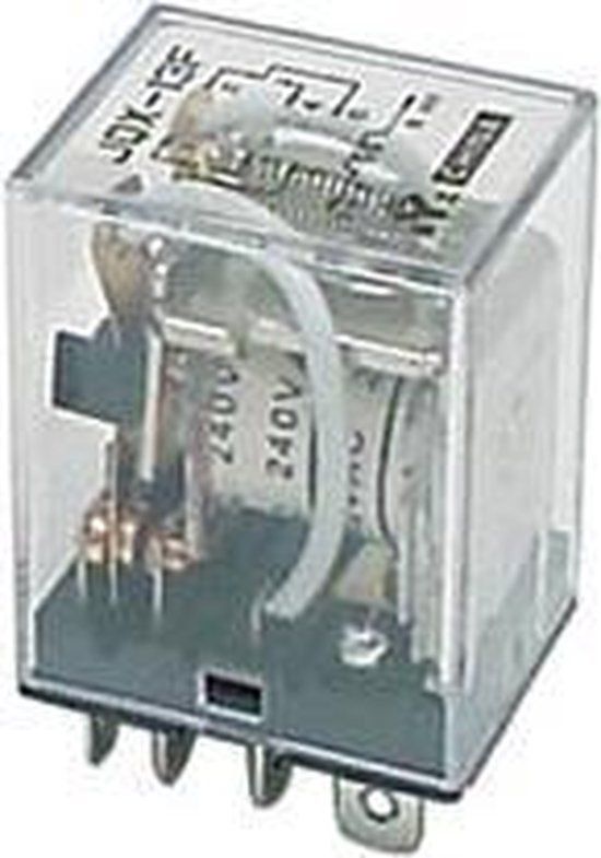 Krachtig relais 10A/24VDC-220VAC 2 x WISSEL 240Vac (VR10HD2402C)