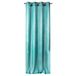 Eurofirany Glanzende jacquard gordijnen 8 oogjes edel gordijn elegante lichtgevende zilveren naad woonkamer slaapkamer lounge 1 stuk, turquoise + zilver, 140x250cm ZAS/Leila/TUR+SR 140X250 PRZE 747