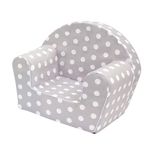 Bino world of toys Mertens fauteuil, kinderkameraccessoires (grijs met stippen)