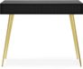 Selsey Bello Kaptafel 104 cm Zwart met gouden poten