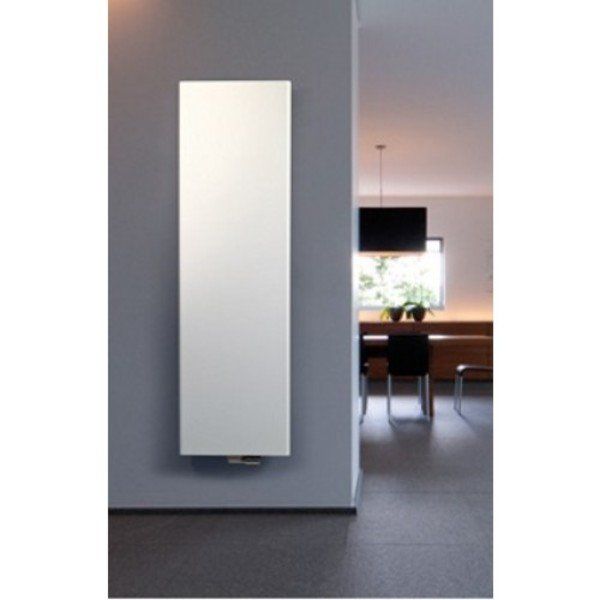 Vasco Niva S NS1L1 designradiator enkel 440X2020mm 842 watt wit structuur 111970440202011880600-0000