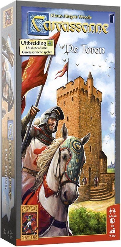 999 Games Carcassonne: De Toren - Uitbreiding - Bordspel