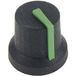 Cliff CL170847CR CL170847CR Bouton rotatif Noir, Vert (Ø x h) 16.8 mm x 14.5 mm 1 pièce(s)