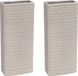 Merkloos Luna 4x Radiator bak waterverdamper 17,7 cm - Rechthoekig grijs
