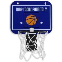 Basketbalmand voor prullenbak grappig bureau spel sinaasappel