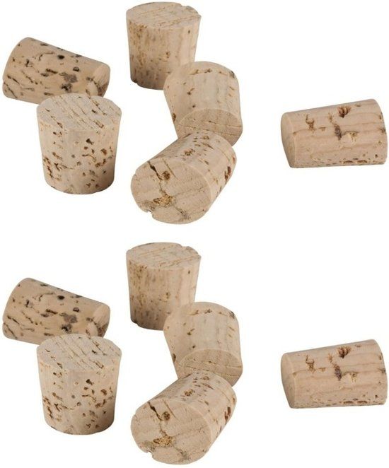 Rayher Hobby Kurken van 22 x 19 mm - Decoratiemateriaal - Hobby materialen van kurkdoppen - bruin