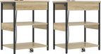 vidaXL Nachtkastje Sonoma Eiken Bewerkt Hout Set van 2