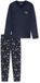 SCHIESSER Pyjama lang Heren Deep Blue Katoen