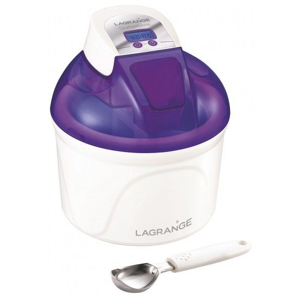LAGRANGE 409004 Ice Cream Maker - 1.5L - 12W - Violet/White