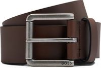 BOSS Leren Riem Joris Sz40 Leather Belt W115 Brown Bruine