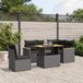 Maison Exclusive - Ensemble de meubles de jardin 6 pièces avec canapé et coussins, noir, en polyrotin
