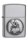 Zippo Tischler Street Chrome Embleem ambachtsman 2006326 Spring 2019 NIEUW & OVP