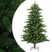 vidaXL Sapin de Noël artificiel 150 cm 150 LED Blanc chaud PVC et métal Vert